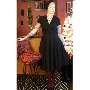 Hell Bunny Vixen Black Rosina Dress, Size M 🖤♥️